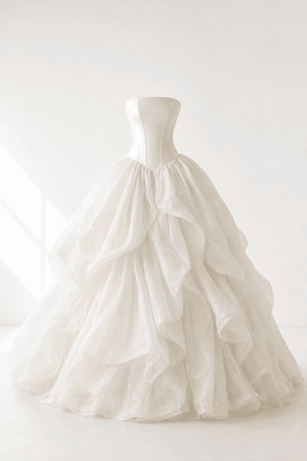 Colombe, robe de mariée pièce unique en taille 40, collection Hera